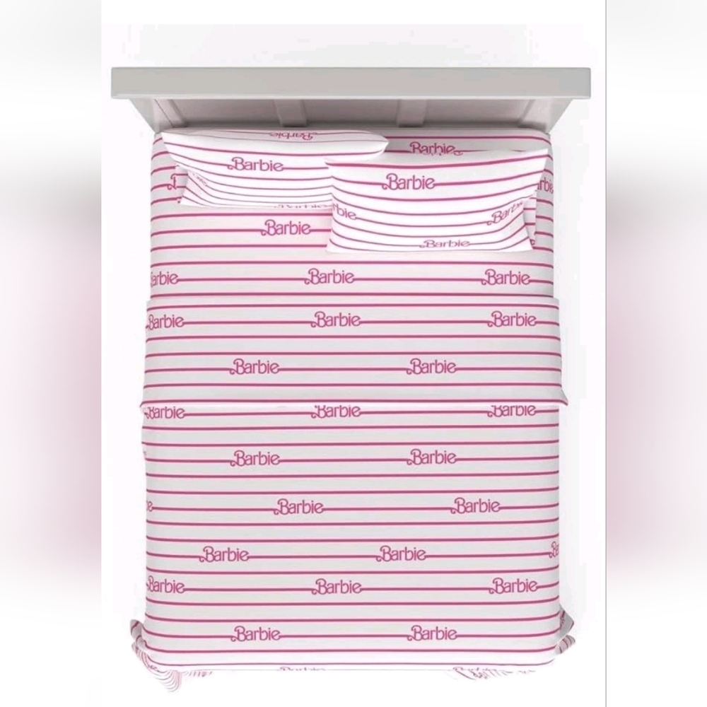 Barbie Movie FULL Sheet Set 100% Cotton NEW